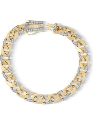 Ema Jewellery 7 mm Taşı Piramit Gurmet Bileklik