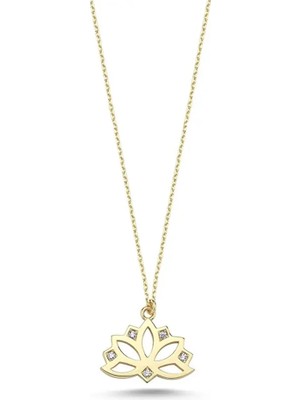 Seval Kuyumculuk Altın Lotus Kolye