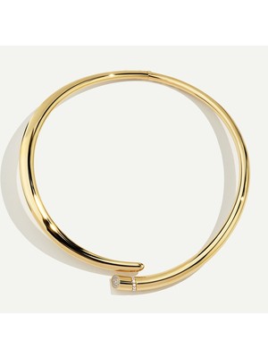 ReGold Vega 14 Ayar Altın Minimal Taşlı Set