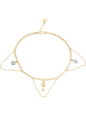 Ema Jewellery Sallantı Şans Altın Halhal