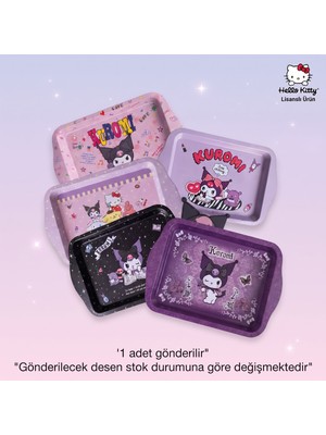Bakgelal Kuromi Lisanslı Mini Metal Tepsi 24X14 cm – Takı, Aksesuar ve Sunum Tepsisi