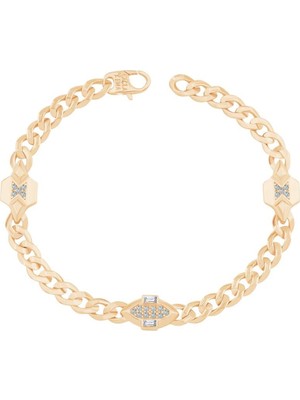 Ema Jewellery Baget Oval Taşlı Gurmet Bileklik