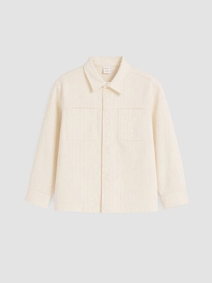 Lc Waikiki Yeni Sezon Bej Gabardin Erkek Çocuk Gömlek