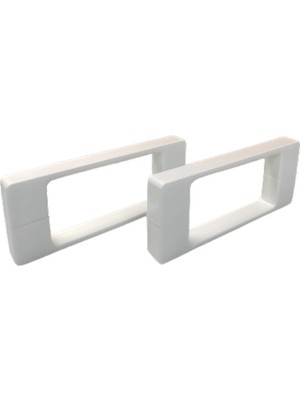 Glassmakro Beyaz Duşakabin Kulp 14-16 cm Ayarlı