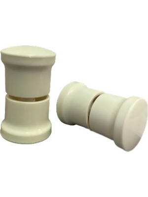 Glassmakro 2 Kapılık Duşakabin Topuz Kulp Beyaz Cam Duşakabin Kulpu