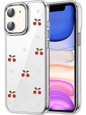Apple iPhone 12 Fiyonk Desenli Kapak - Desen 9