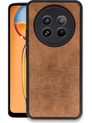 Realme 12 5g Kılıf Aras Deri Kapak - Taba