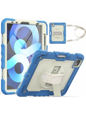 Apple iPad Pro 11 (2020) Kılıf Strap New Tablet Kapak - Mavi