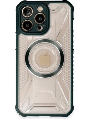 Apple iPhone 14 Pro Max Kılıf Prag Magneticsafe Kapak - Koyu Yeşil