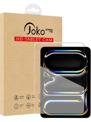 Joko Apple iPad Pro 13 (2024) 2in1 Hd Tablet Cam Ekran Koruyucu - Şeffaf