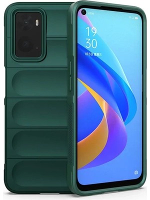 Realme 9i 4g Kılıf Optimum Silikon - Koyu Yeşil