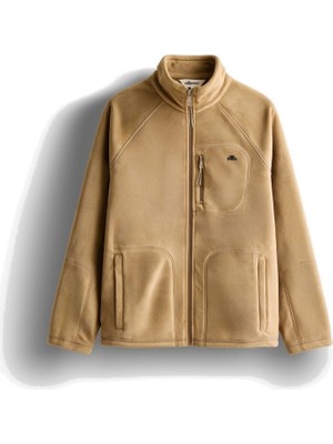 Ellesse 6WM1024-BG Erkek Fermuarlı Polar Ceket Bej