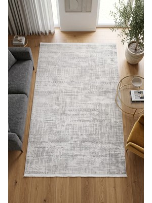 Merinos Vista %100 Akrilik Yumuşak Dokulu Modern Salon Oturma Odası Halısı Gri 00-95