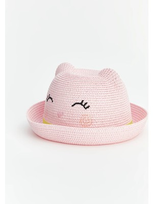 Lc Waikiki Yeni Sezon Pembe Hayvan Figürlü Kız Bebek Bucket Şapka