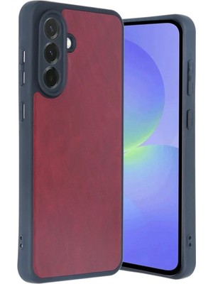 Samsung Galaxy A15 4g Kılıf Aras Deri Kapak - Bordo