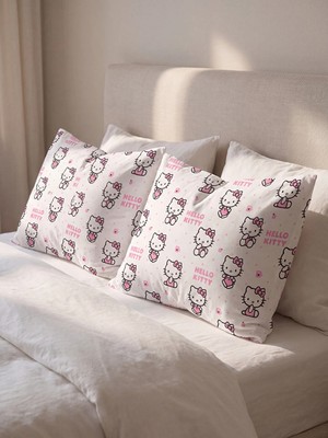 Lc Waikiki Yeni Sezon Karışık Hello Kitty Baskılı Yastık Kılıfı 2'li 50X70 cm