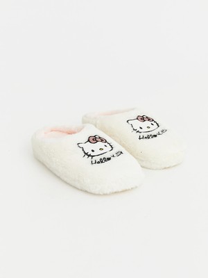 Lc Waikiki Yeni Sezon Beyaz Hello Kitty Nakışlı Kız Çocuk Ev Terliği