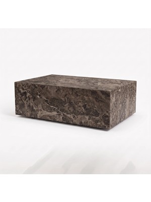 Adomar Marble Narcisse Kahverengi Gerçek Mermer Orta Sehpa