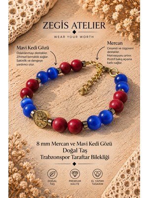 Ts Doğal Taş Bileklik - Ts Taraftar Bilekliği