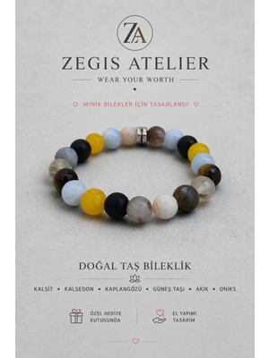 8 mm Çakra Taşları Doğal Taş Bileklik
