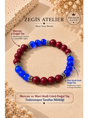 Ts Doğal Taş Bileklik - Ts Taraftar Bilekliği