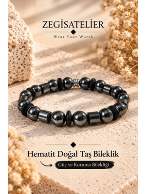 Hematit Doğal Taş Bileklik