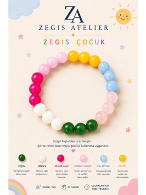 8 mm Doğal Taş Çocuk Bilekliği