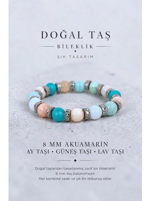 8 mm Doğal Taş Kadın Bilekliği
