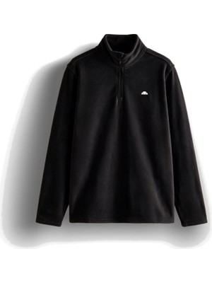 Ellesse 6WM1023-BK Erkek Yarım Fermuarlı Polar Siyah