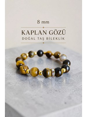 Kaplan Gözü Doğal Taş Bileklik - Kadın Bileklik Tasarımı
