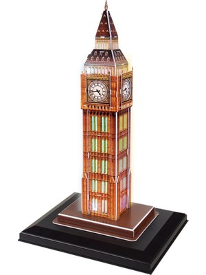 Happy Trend 3D 28 Parça Puzzle Big Ben Saat Kulesi - Ingiltere(Led Işıklı)