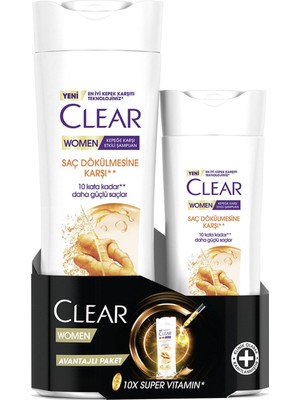 Clear Women Saç Dök.karşı Şampuan Copack 350+180 ml - 7 Adet