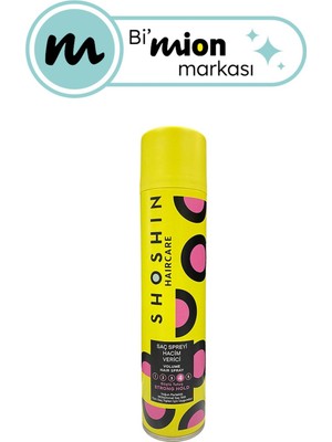 Shoshin Hacim Verici Saç Spreyi Güçlü Tutuş 300 ml - 5 Adet