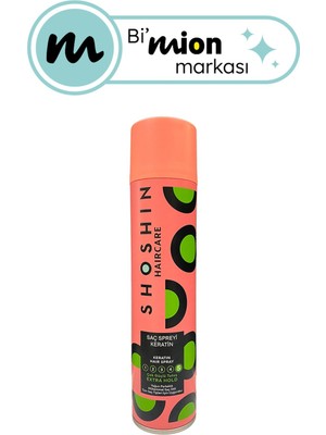 Shoshin Keratin Saç Spreyi Çok Güçlü Tutuş 300 ml - 6 Adet