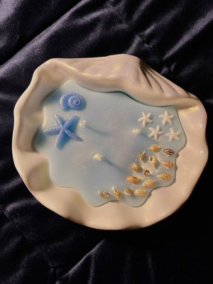 Deniz Temalı Istiridye Kabuk Dekoratif Mum