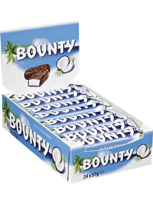 Bounty Hindistan Cevizli Çikolata 57G - 24'lü Paket 2'li Ekonomik Paket - 2 Adet