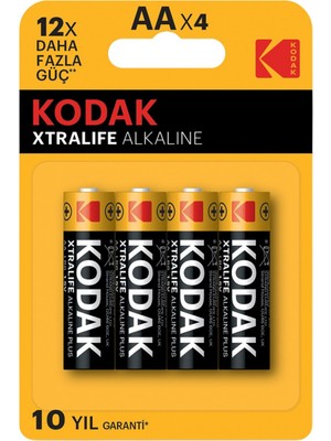 Kodak Xtralife Alkalin Kalem Pil Blister Aa 4'lü - 8 Adet