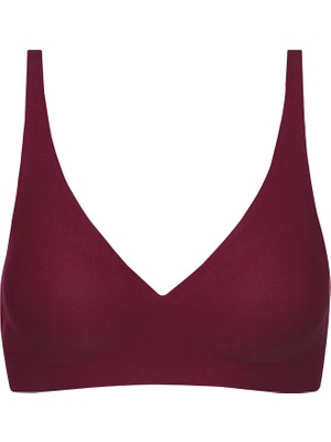 Body Pure Lazer Kesim Sütyen Bordo L - 6 Adet
