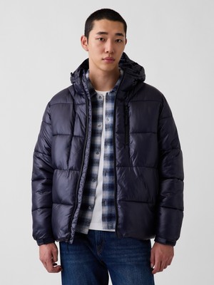 Gap Erkek Lacivert Recycled Heavyweight Puffer Şişme Mont