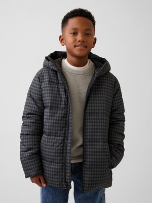 Gap Erkek Çocuk Gri Puffer Şişme Mont