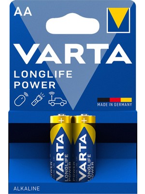 Varta Longlife Power Aa Kalem Pil 2'li Paket (Alkalin) - 6 Adet