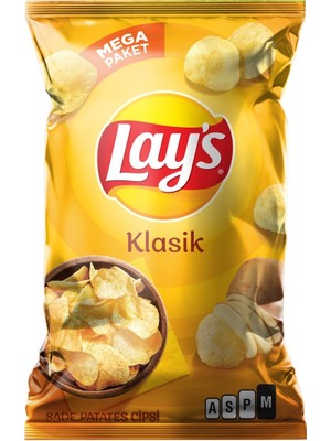 Lay's Mega Boy Patates Cipsi Klasik 193G Çıtır Lezzet 2'li Ekonomik Paket - 2 Adet