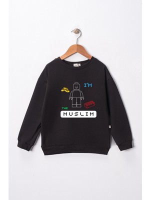 Dekim Moda Erkek Çocuk "ı Am The Muslım" Baskılı Pamuklu Sweat