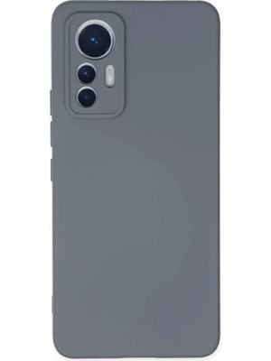 Mi 12 Lite Kılıf Nano Içi Kadife Silikon - Gri