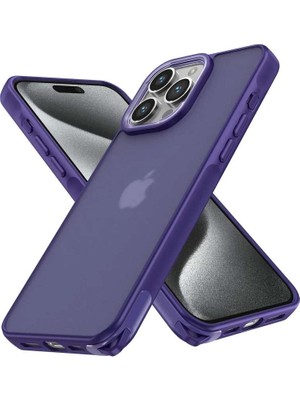 iPhone 14 Pro Kılıf Elegant Kapak - Derin Mor