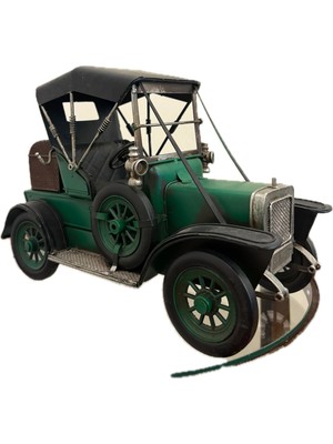 Nostaljık Yeşıl Metal Klasık Araba Maketı Ev ve Ofıs Dekor