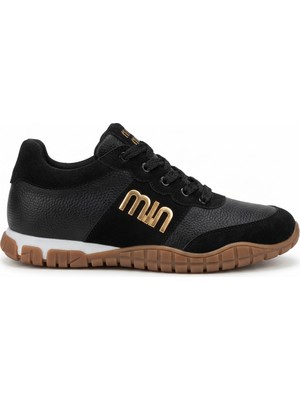 Zerenyus ZRNE-006 Premium Siyah Bağcıklı Kadın Sneaker