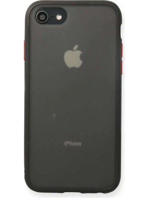 iPhone 7 Kılıf Montreal Silikon Kapak - Siyah