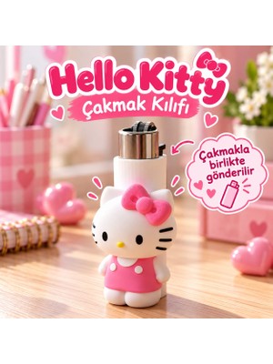 Luvena Hello Kitty Clipper Uyumlu Çakmak Kılıfı Dekoratif Aksesuar