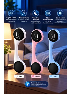 Skygo Bluetooth Yastık Altı Hoparlör Sessiz Alarm ve Rahatlatıcı Uyku Sesleri 8 Saat Kesintisiz Müzik Deneyimi